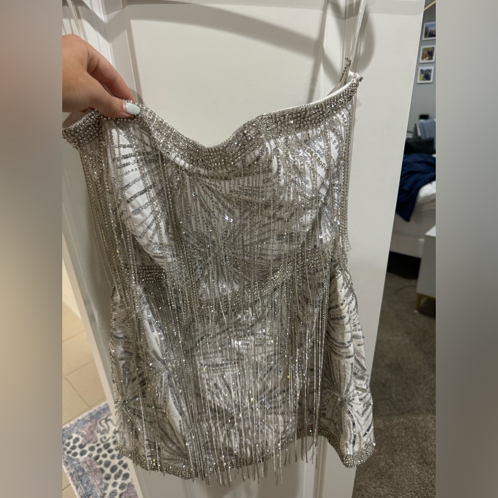 DIXIE SEQUIN FRINGE DRESS